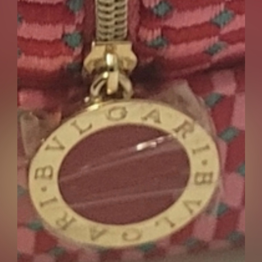 New authentic Bulgari Gold and Orange zipper charm - Picture 6 of 6
